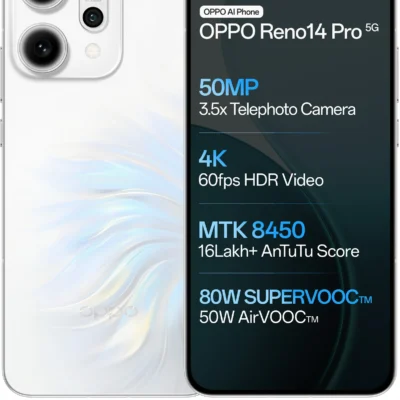 OPPO Reno14 Pro 5G (Pearl White, 512 GB) (12 GB RAM)