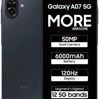 Samsung Galaxy A07 5G (Black, 128 GB) (4 GB RAM)
