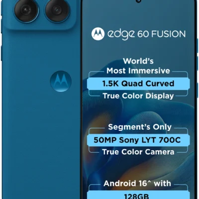 MOTOROLA Edge 60 Fusion 5G (PANTONE Mykonos Blue, 256 GB) (12 GB RAM)