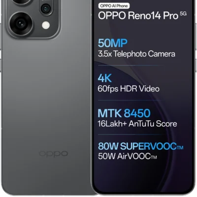 OPPO Reno14 Pro 5G (Titanium Grey, 256 GB) (12 GB RAM)