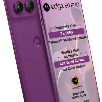 MOTOROLA Edge 60 Pro (Pantone Sparkling Grape, 256 GB) (12 GB RAM)