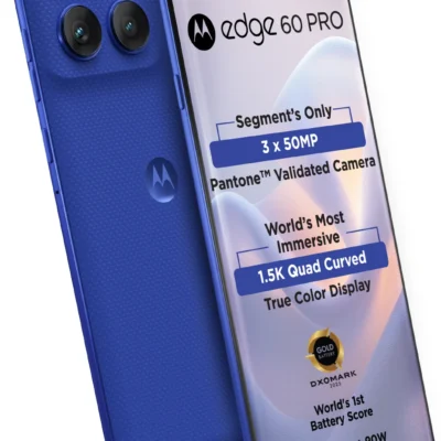 MOTOROLA Edge 60 Pro (Pantone Dazzling Blue, 256 GB) (8 GB RAM)