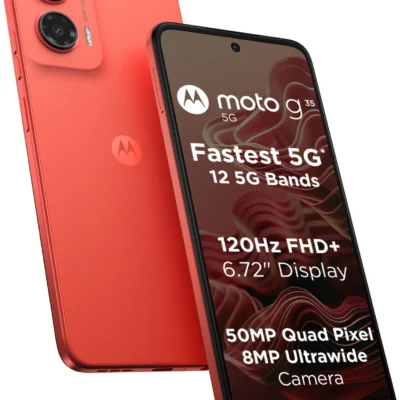 MOTOROLA g35 5G (Guava Red, 128 GB) (8 GB RAM)