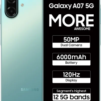 Samsung Galaxy A07 5G (Light Green, 128 GB) (6 GB RAM)
