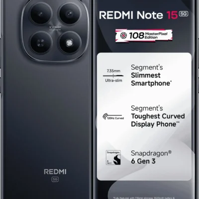 REDMI Note 15 Pro 5G (Carbon Black, 256 GB) (8 GB RAM)